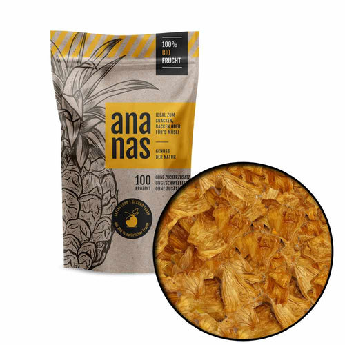 Getrocknete Ananas Bio – Tropischer Genuss, 100% Natur