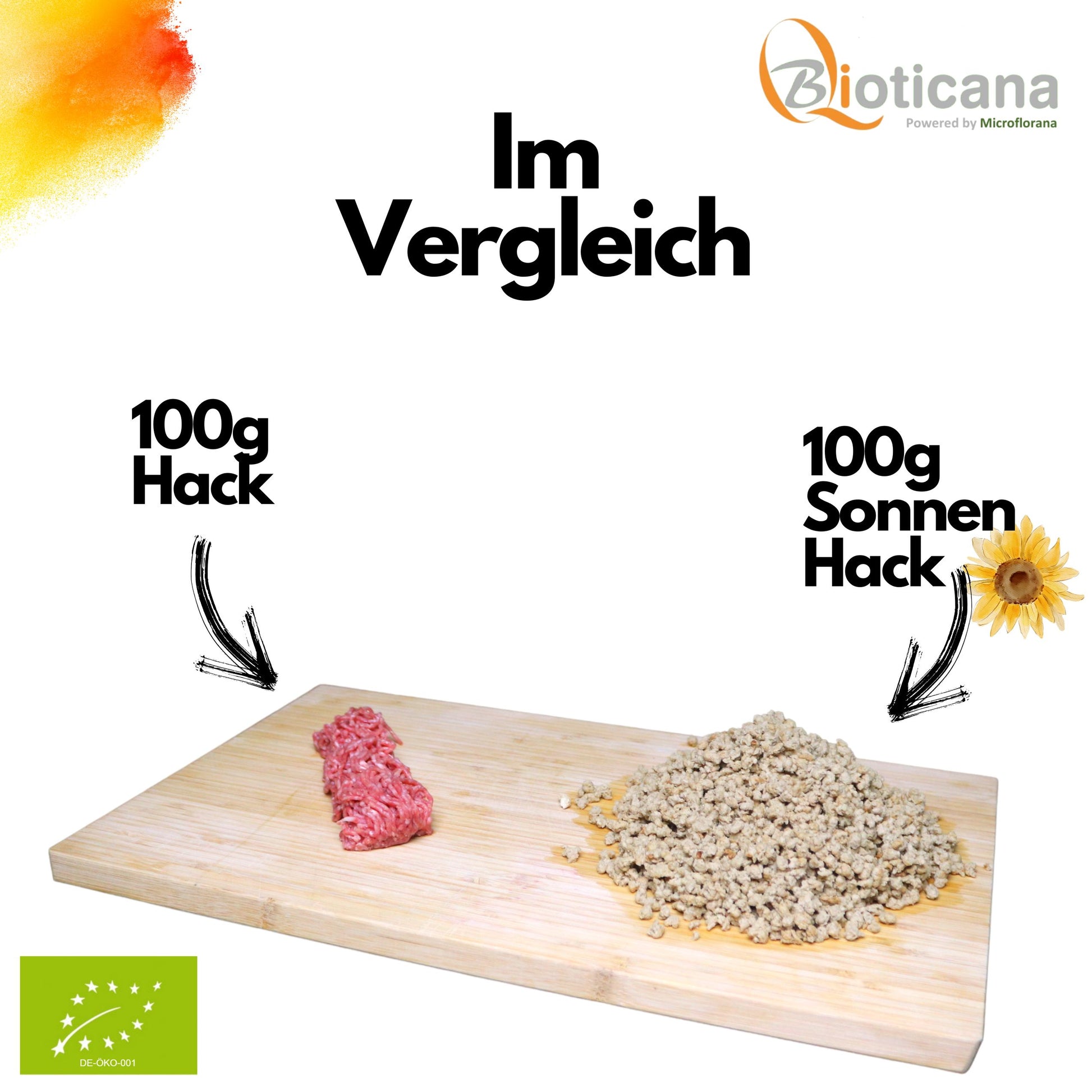 Bioticana Sonnen Hack – 500 g – Hackfleischersatz – Vegan & Bio