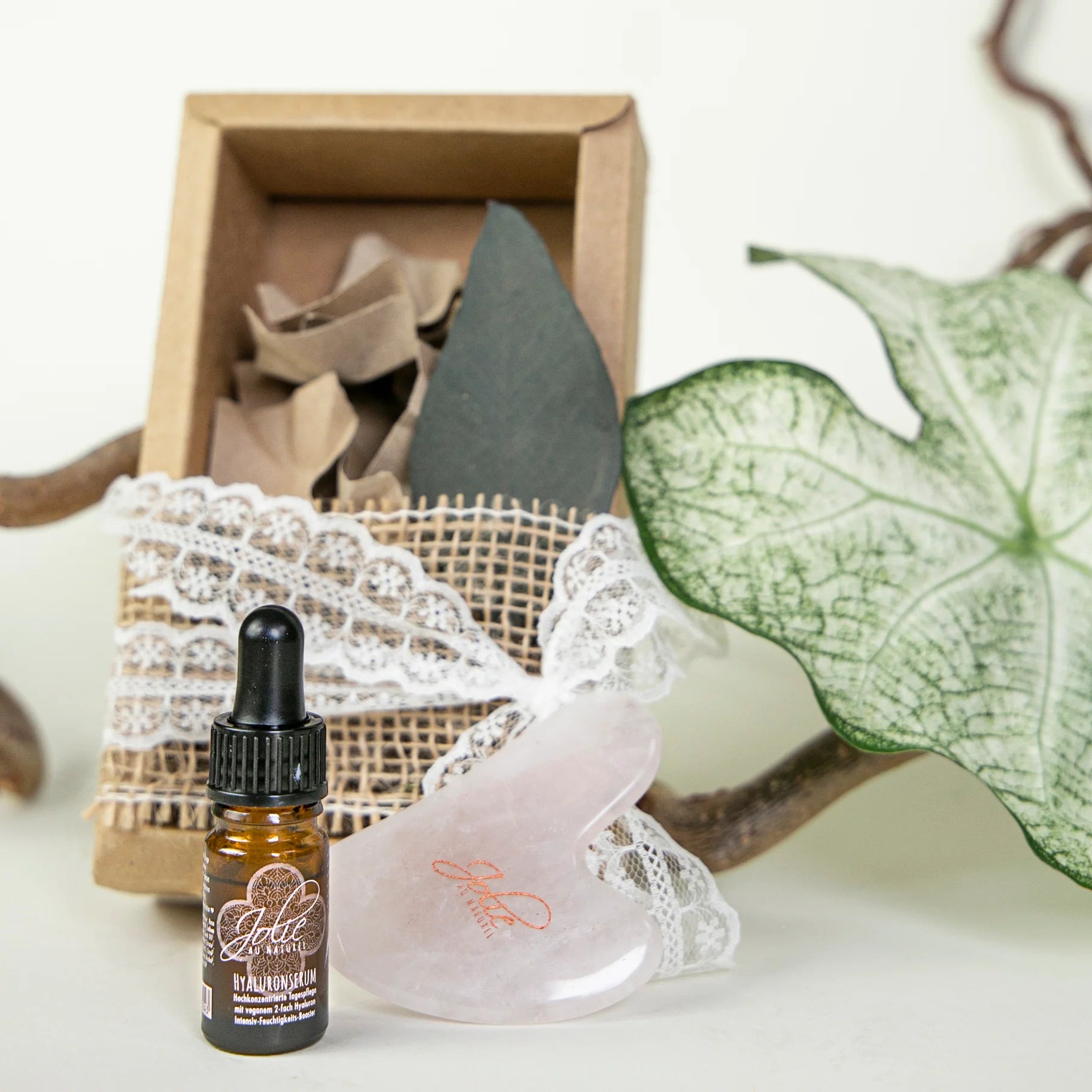 Rosenquarz Gua Sha Stein