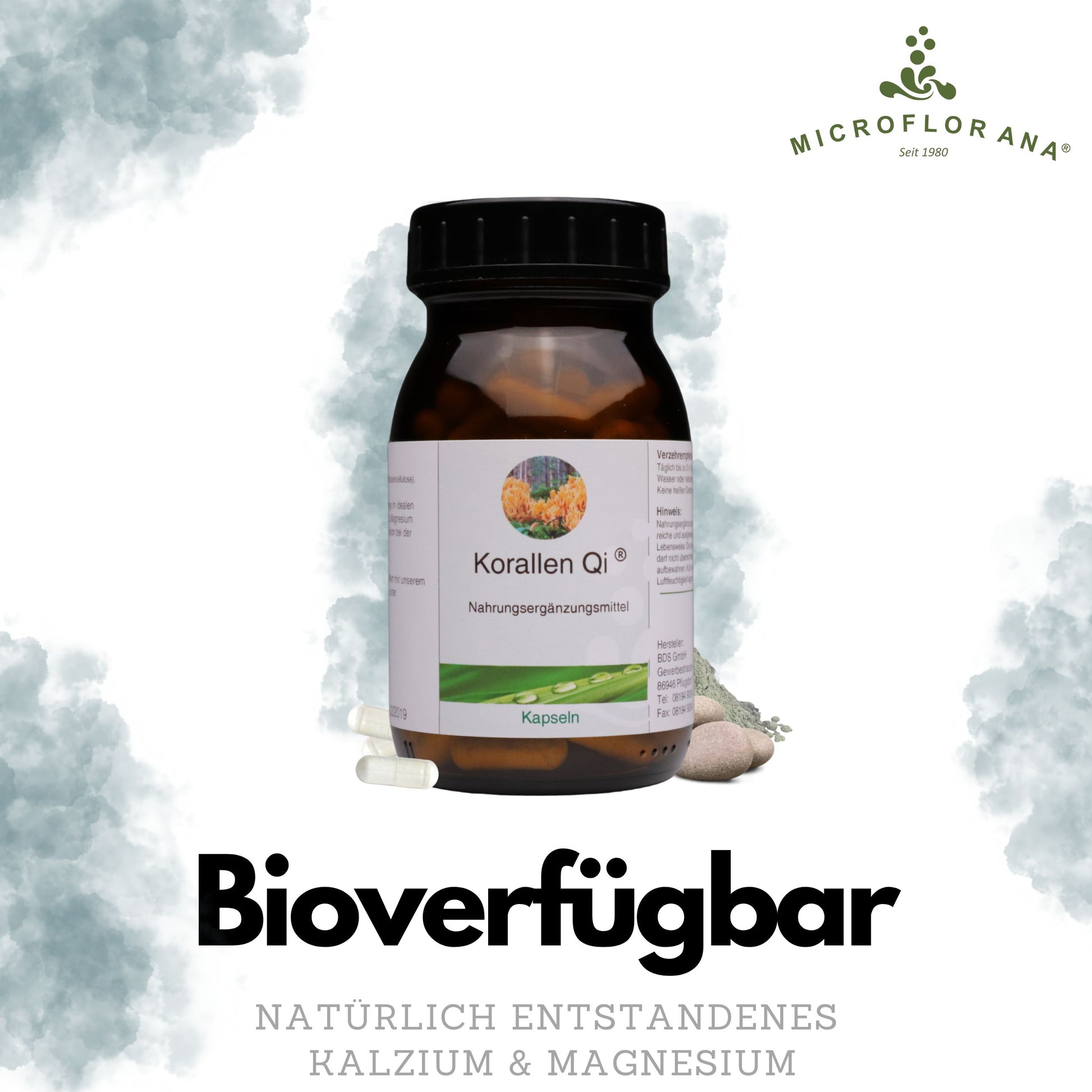 Korallen Qi – 150 vegane Kapseln – Natürliches Kalzium & Magnesium hochdosiert