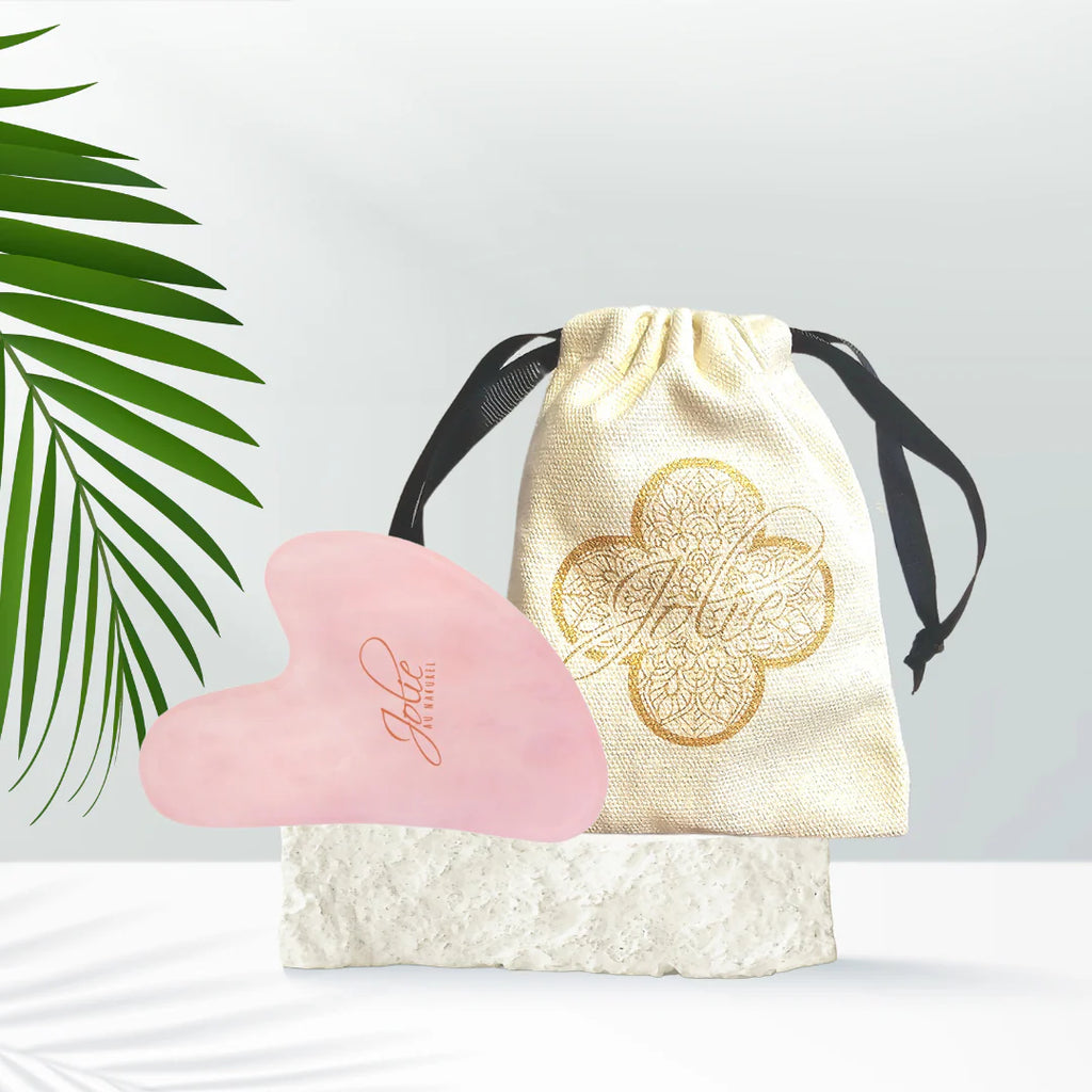 Rosenquarz Gua Sha Stein