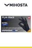 Nitril-Einmalhandschuhe, Ampri STYLE Black, puderfrei, schwarz, Größe XL, 100er Box